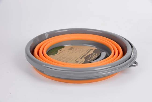 Ведро TRAMP складное силиконовое 10L Оранжевое TRC-091-orange фото