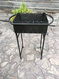 Мангал MZ ENEY на 6 шампуров 3 мм. 14 кг, со съемными ножками MND6-3 фото