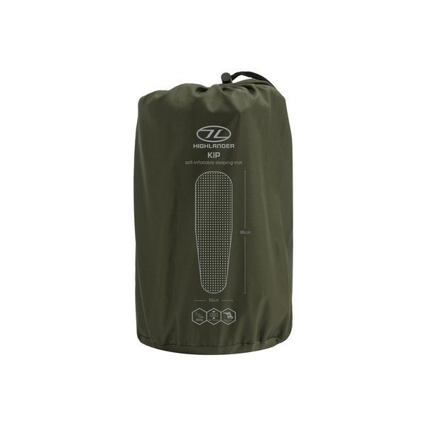 Килимок самонадувний Highlander Kip Self-inflatable Sleeping Mat 3 cm Olive (SM126-OG) 929795 фото