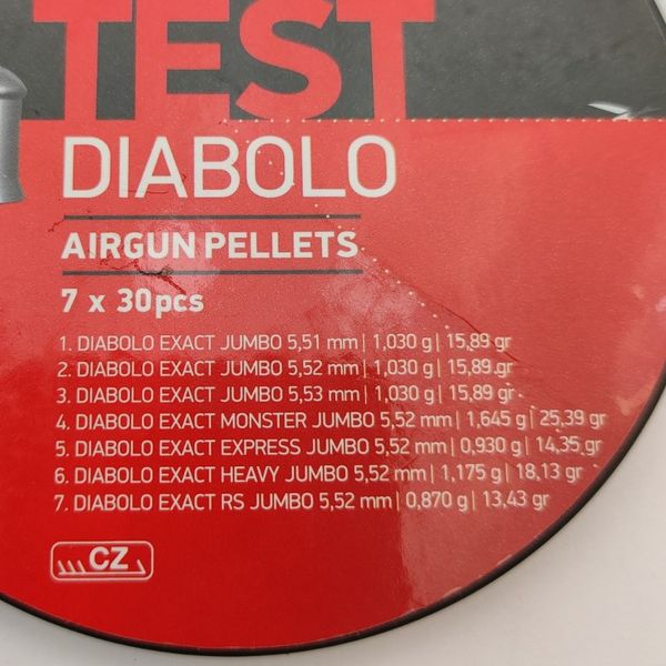 Пульки JSB Diabolo Test Exact Jumbo 5.5 мм, 1.03г (210шт) 1453.05.53 фото