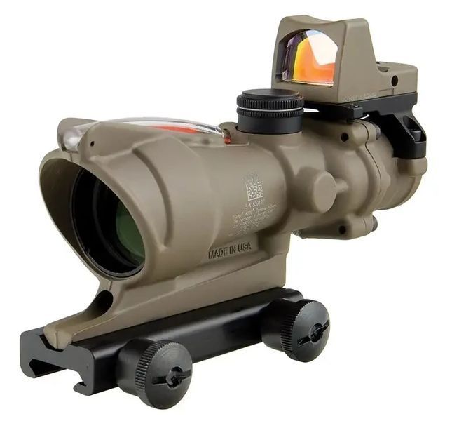 Приціл Trijicon ACOG 4x32 сітка .223 Red Chevron/RMR Type 2 3.25 MOA FDE 2193.00.29 фото
