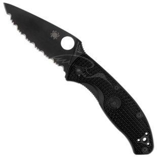Нож Spyderco Tenacious Black Blade FRN , серрейтор 87.13.94 фото