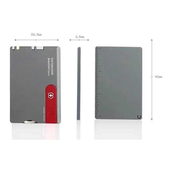 Маникюрный набор Victorinox SwissCard Gray 4001197 фото