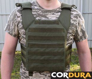 Плитоноска, розгрузка жилет, плитоноска ЗСУ Novator PL-1 Khaki Cordura 201992 фото
