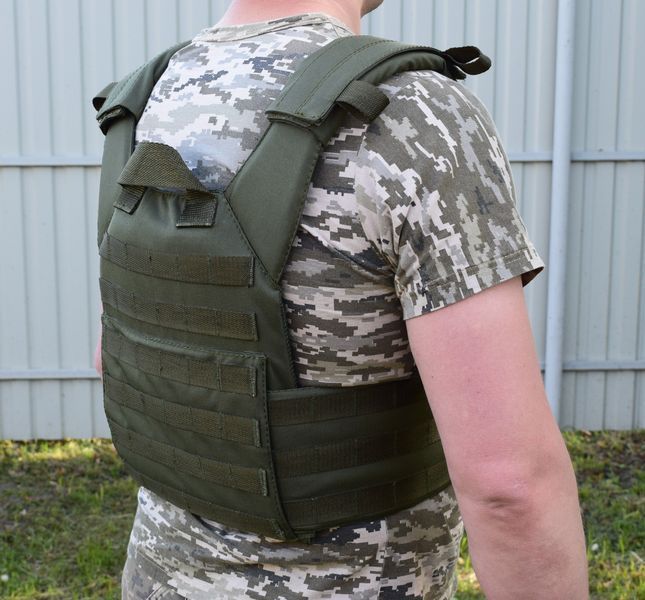Плитоноска, разгрузка жилет, плитоноска ВСУ Novator PL-1 Khaki Cordura 201992 фото