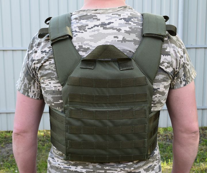 Плитоноска, разгрузка жилет, плитоноска ВСУ Novator PL-1 Khaki Cordura 201992 фото