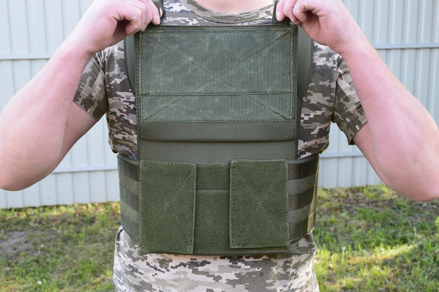 Плитоноска, разгрузка жилет, плитоноска ВСУ Novator PL-1 Khaki Cordura 201992 фото