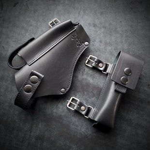 Кобура оперативная для АПС скрытого ношения из натуральной кожи BLACK Pellame-29 фото