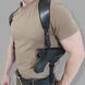 Кожаная оперативная кобура Glock 17 с двумя подсумками на 2 магазины Pellame-192 фото 2