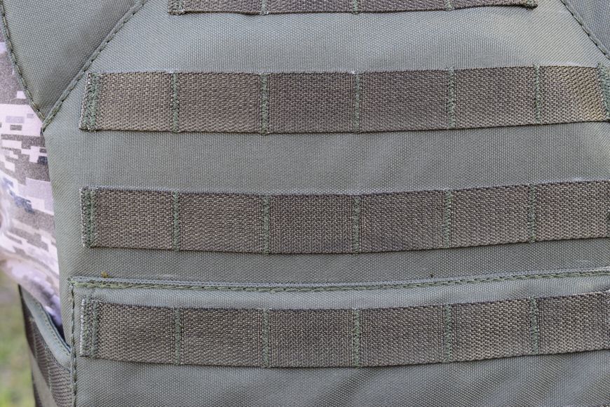 Плитоноска бронежелет тактический жилет Novator PL-2 Khaki Oxford 201993 фото