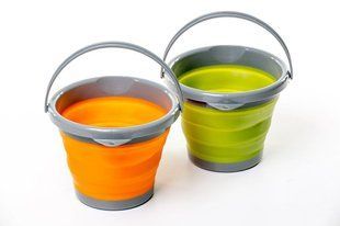 Ведро TRAMP складное силиконовое 5L Оранжевое TRC-092-olive фото
