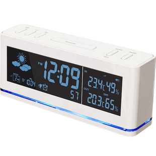 Метеостанція домашня Technoline WS6850 White (WS6850) з будильником DAS301784 фото
