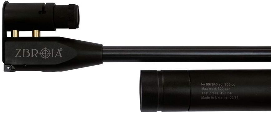 Пневматична гвинтівка (PCP) ZBROIA Biathlon 550/200 (чорний) Z26.2.4.145 фото