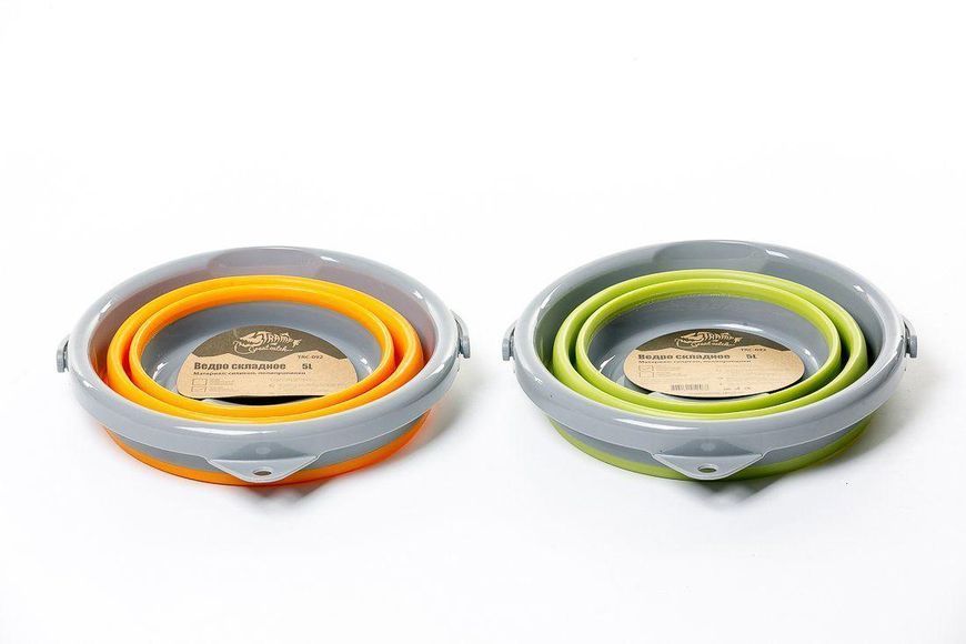 Ведро TRAMP складное силиконовое 5L Оранжевое TRC-092-orange фото