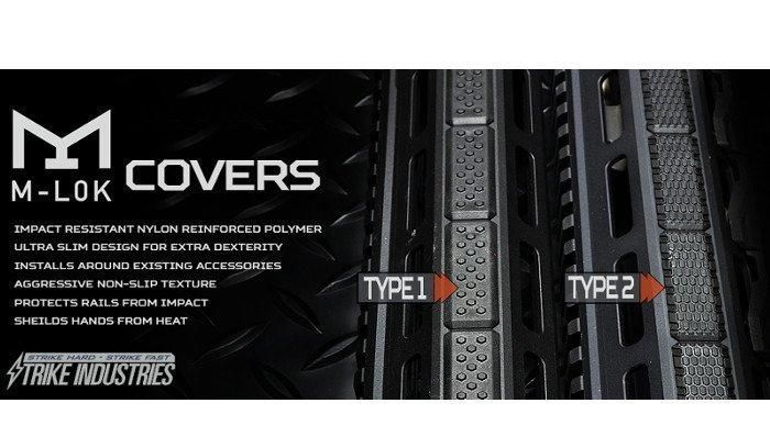 Накладки на цівку MLOK Strike industries SI-MLOK-Cover-V2-BK (5 штук) 7001999 фото