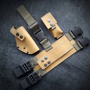 Набедренная кобура для ТТ кайот кожаная Pellame-32 фото