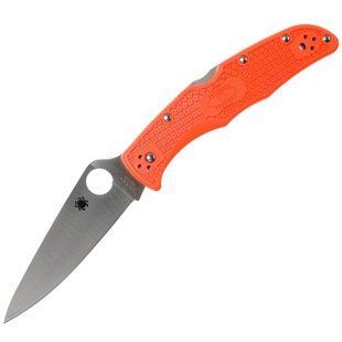 Нож Spyderco Delica 4 Flat Ground, оранжевый 87.11.71 фото