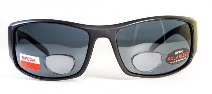 Бифокальные поляризационные очки BluWater BIFOCAL-1 (+2.5) Polarized (gray) серые 4БИФ1-20П25 фото