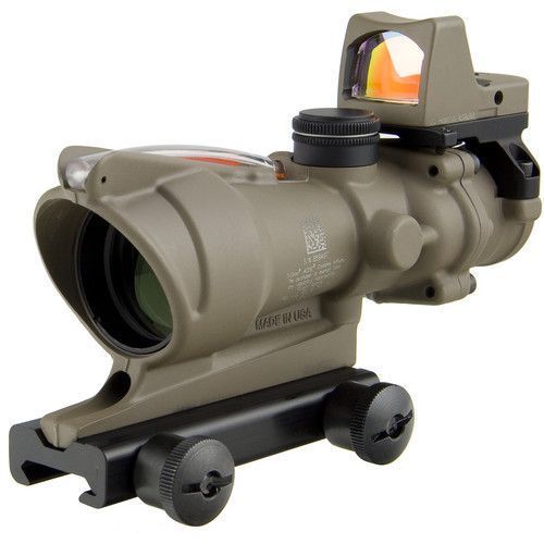 Приціл TRIJICON ACOG 4X32 FDE BAC + коліматор TRIJICON RMR 3.25 МОА FDE (TA31-D-100570) 5003412 фото