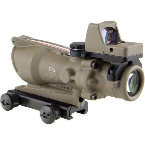 Приціл TRIJICON ACOG 4X32 FDE BAC + коліматор TRIJICON RMR 3.25 МОА FDE (TA31-D-100570) 5003412 фото