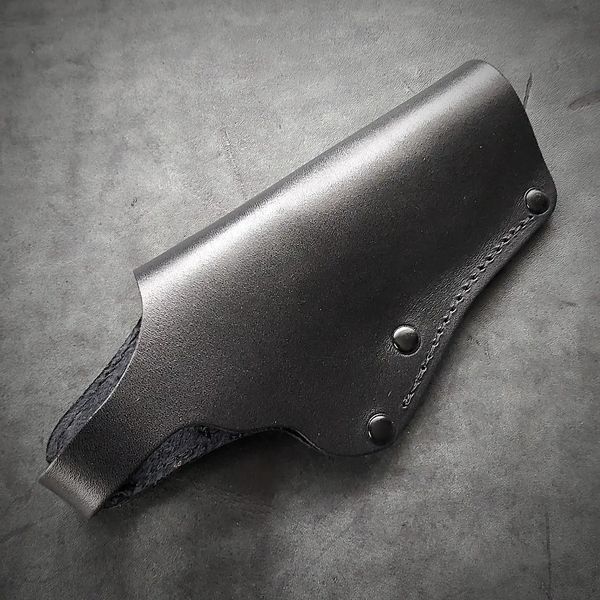 Кобура поясна Colt 1911 шкіряна чорна Pellame-208 фото