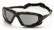 Захисні окуляри з ущільнювачем Pyramex Highlander-PLUS (gray) Anti-Fog, чорні 2ХАИЛ-20П фото 1