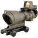 Приціл TRIJICON ACOG 4X32 FDE BAC + коліматор TRIJICON RMR 3.25 МОА FDE (TA31-D-100570) 5003412 фото 2