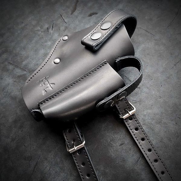 Кобура оперативная для BERETTA 92 скрытого ношения BLACK Pellame-40 фото